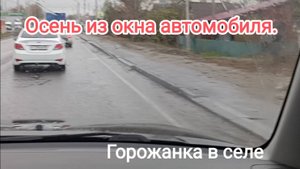 Осень из окна автомобиля