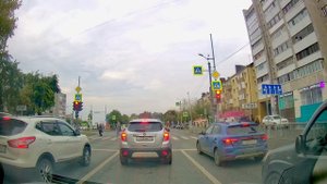 Едем по Тюмени: маршрут до музыкальной школы на автомобиле | Видео с регистратора