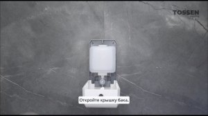 TOSSEN MN-7226 PW (Arctic white) - механический дозатор жидкого мыла