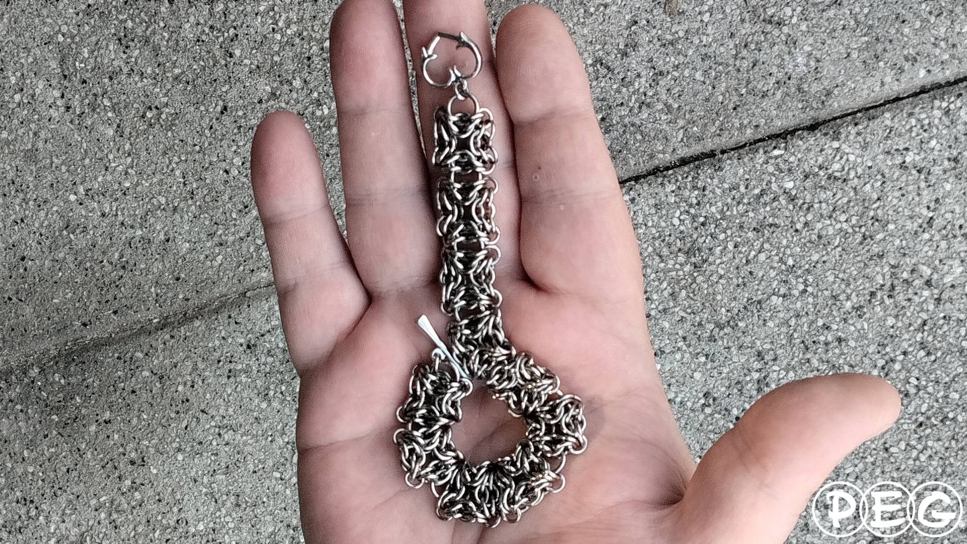 Кельтский лабиринт. Кольчужный браслет.