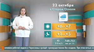 Погода в Старом Осколе на 23 октября
