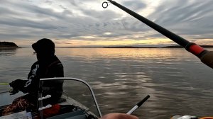 Щука с лодки.Низямка.22 октября 2025 г.