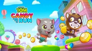 Tom talking run. Бег за конфетами. А ты можешь быстрее !?