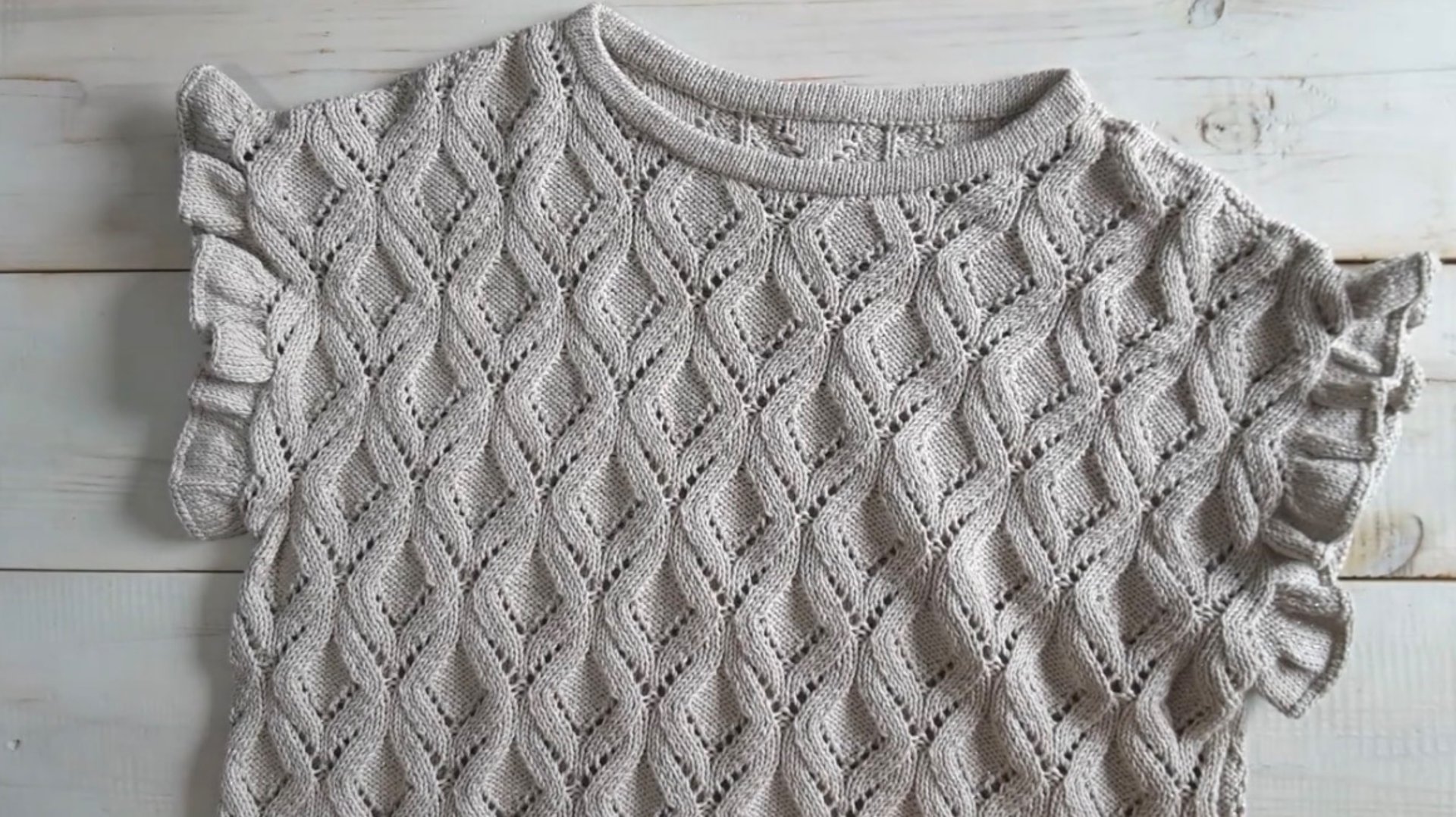 Ажурная кофта (спицами) смотреть онлайн