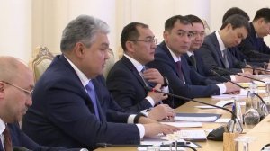 С.В.Лавров с Министром иностранных дел Республики Казахстан Е.Б.Кошербаевым, Москва 22 октября 2025