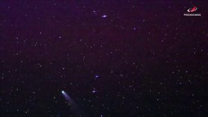 ☄️Знаменитая комета Lemmon с борта МКС☄️