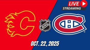 Калгари — Монреаль | Calgary — Montreal NHL сезон 25/26 | 23.10.2025 Прямая трансляция