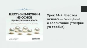 Урок 14-й: Шестая основа — очищение и воспитание (тасфия уа тарбия). Динар Абу Идрис