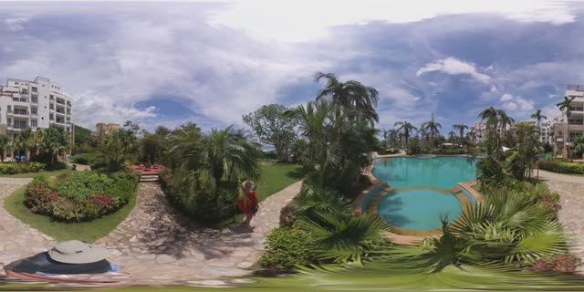 Отель Aegean Boutique Suites Resort Sanya. Бухта Ялонг. Видео 360 смотреть онлайн