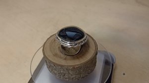 Серебряное кольцо с РАДУЖНЫМ ОБСИДИАНОМ. левин павел серебро.