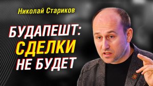 Николай Стариков о Трампе и Будапеште; почему договор невозможен без уступок США