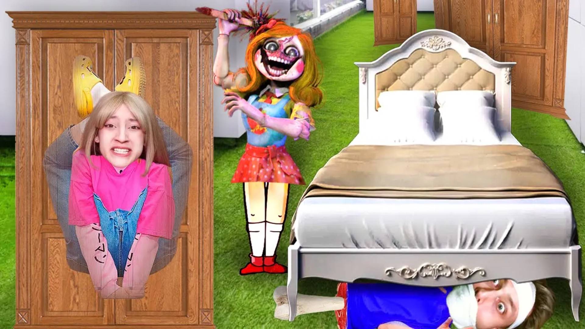 ЭКСТРЕМАЛЬНЫЕ ПРЯТКИ В ШКАФАХ И ПОД КРОВАТЯМИ ЧЕЛЛЕНДЖ !! смотреть онлайн