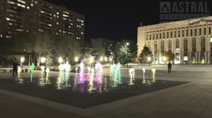 Реконструкция пешеходного музыкального фонтана, 13х14 м, 33 струи, г. Оренбург (ул. Чкалова д. 32а)