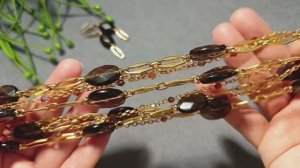 Делаем цепи с бусинами маленькие и большие своими руками #pandahall #цепочка #кварц