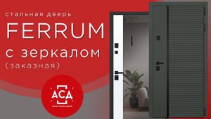 Ferrum с зеркалом. Заказная стальная дверь