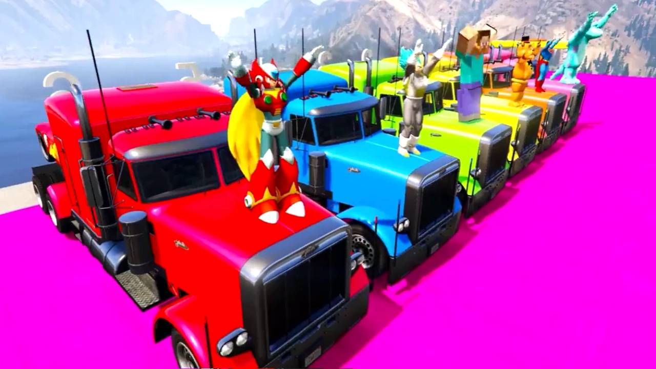 Грузовики и Машинки Маккуин для Супергероев и Детей. Мультики про машинки. Смешное видео для детей.