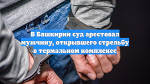 В Башкирии суд арестовал мужчину, открывшего стрельбу в термальном комплексе