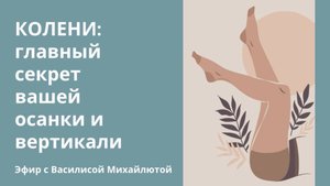 Вебинар "Колени: главный секрет вашей осанки и вертикали"