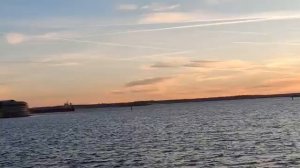 Закат на острове Фортов в Кронштадте