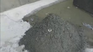 Работа установки рециклинга бетона