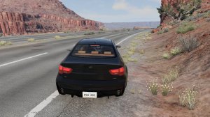 Краш-тест бимера в пустынной долине