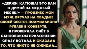 ИСТОРИЯ ИЗ ЖИЗНИ/Муж снял с моей карты полмиллиона и вручил их сестре, как свадебный подарок