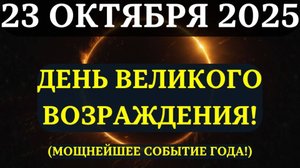 Внимание! День ВЕЛИКОГО ВОЗРОЖДЕНИЯ! 💖 Солнце в Скорпионе АКТИВИРУЕТ НЕВРОЯТНУЮ ЭНЕРГИЮ 23 ОКТЯБРЯ