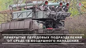 🎯 Расчёт ЗРК «Бук-М3» обеспечил воздушное прикрытие подразделений группировки войск «Центр» на К...