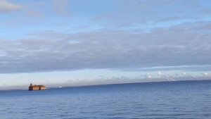 Пляж в Кронштадте вид на залив и дамбу