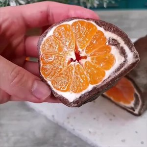 🍊 Новогодний рулет за 10 минут