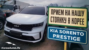 Прием KIA Sorento Hybrid HEV 1.6 Prestige 2WD на нашу стоянку в Корее