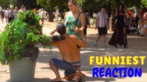 BUSHMAN SCARE PRANK 2025; PUBLIC LOSES IT, FOR DOING THIS !!