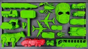 Чистим игрушечный гоночный автомобиль, Автобус Telolet, Грузовик Molen, Трактор, экскаватор