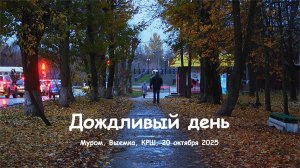 Дождливый день, Муром, Выемка, КРШ, 20 октября 2025, Rainy day, Murom, October 20, 2025