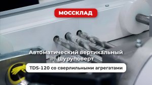 Автоматический вертикальный шуруповерт TDS-120 со сверлильными агрегатами для монтажных отверстий