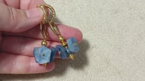 Нестандартная форма. Показываем красоту камня. МК серьги #серьги