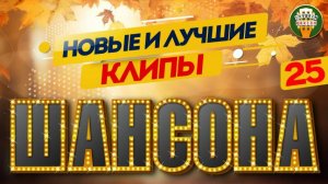 НОВЫЕ И ЛУЧШИЕ КЛИПЫ ШАНСОНА ✬ САМЫЕ ДУШЕВНЫЕ ВИДЕО ХИТЫ ✬ 25 ✬