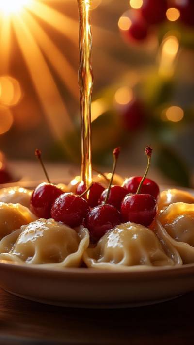 Вареники с вишней