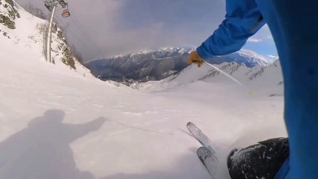 день телемарк поворота с камерой