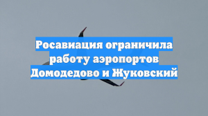 Росавиация ограничила работу аэропортов Домодедово и Жуковский