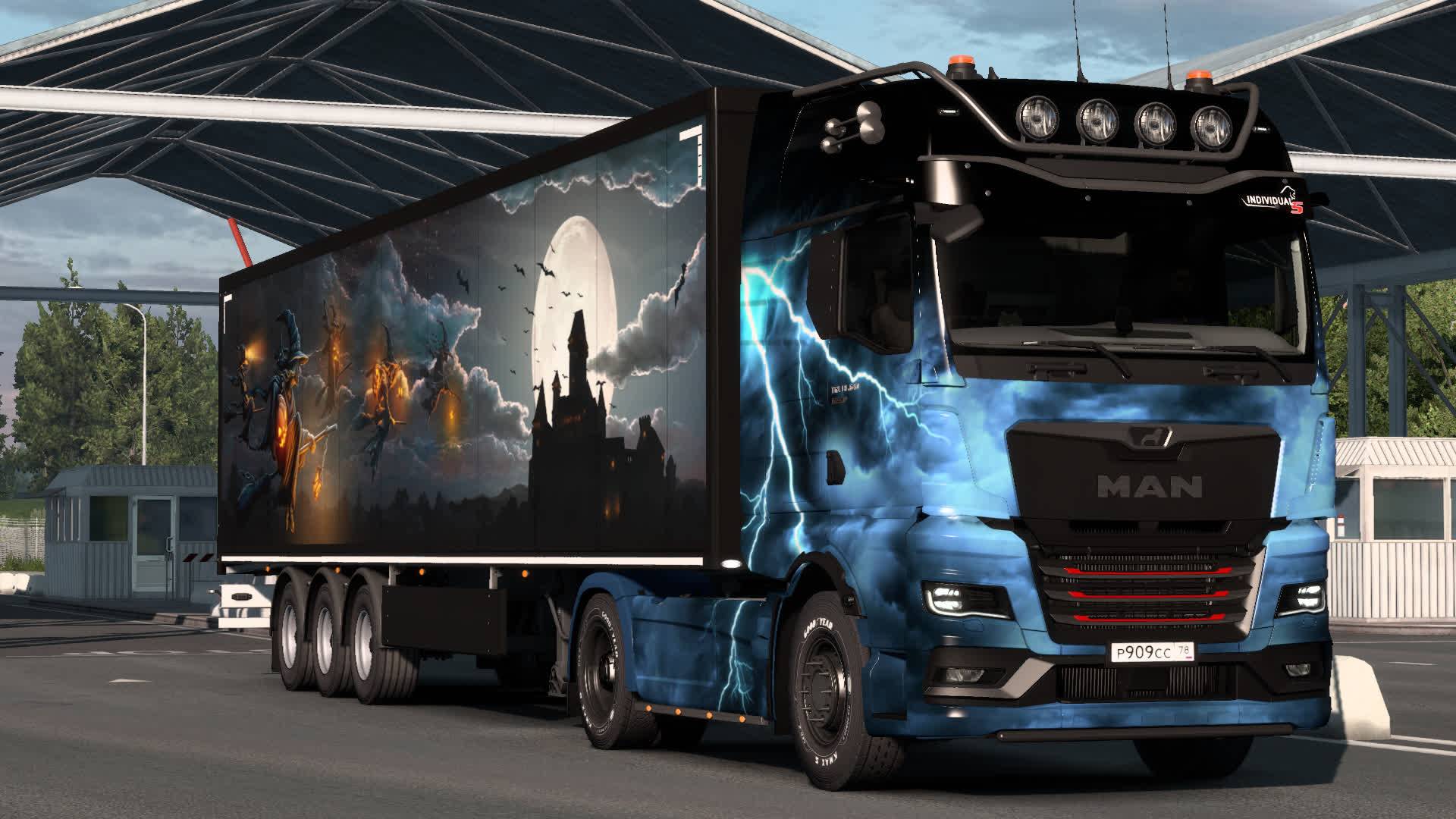 435 / ETS2 1.56 / MAN TGX / ивент Хеллоуин / Нашёл ведьмин домик!