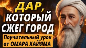 Омар Хайям. ДАР, КОТОРЫЙ СЖЁГ ГОРОД | Притча о роковом выборе