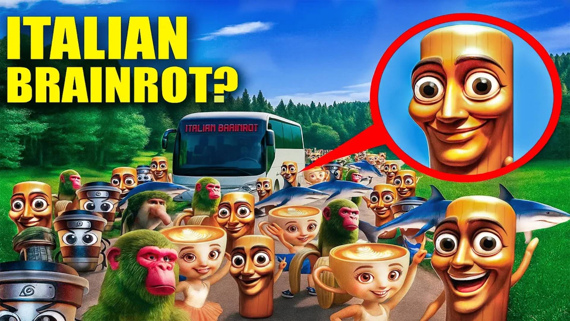 Если вы увидите школьный автобус ITALIAN BRAINROT, уезжайте! смотреть онлайн