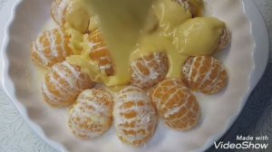 МАНДАРИНОВЫЙ ПИРОГ простой и очень вкусный