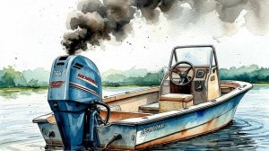 Почему не идет  вода из контрольного отверстия на новом лодочном моторе  Mercury 50.