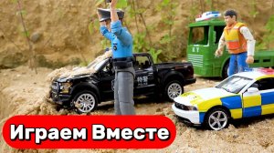 МУЛЬТИКИ ПРО МАШИНКИ ДЛЯ ДЕТЕЙ 🚓 ИГРУШЕЧНАЯ ПОЛИЦИЯ ПРОТИВ МОНСТРА РУКИ ✋