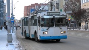 Троллейбус Екатеринбурга БТЗ-5276-01 борт. №359 маршрут 3 на остановке "Театр Волхонка"