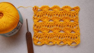 Простые узоры крючком для начинающих. Вязать ЛЕГКО* Simple crochet pattern Урок 28