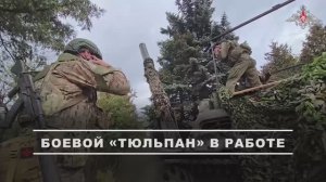 Боевая работа расчета самоходного миномёта 2С4 «Тюльпан»