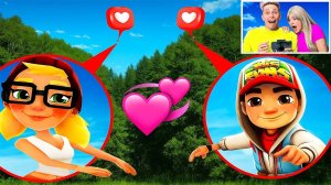 НАШ ДРОН записал ДЖЕЙКА и ТРИКИ из SUBWAY SURFERS в РЕАЛЬНОЙ ЖИЗНИ!